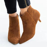 Damenschuhe Modische Stiletto-Stiefeletten mit spitzer Spitze